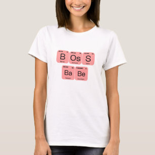 Chef Babe Periodic Tablo Inslag T Shirt