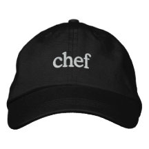 Chef Basic Embroized Black Cap-mall