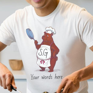 Chef Bear Tee - Funny Cooking Shirt for Food Älska