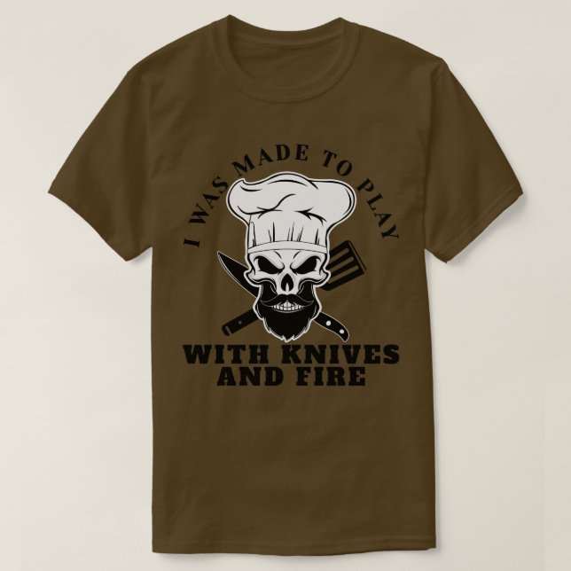 Chef Beard Skeleton Bake Bearded Skull Skeletal Co T Shirt (Design framsida)