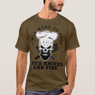 Chef Beard Skeleton Bake Bearded Skull Skeletal Co T Shirt