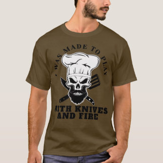 Chef Beard Skeleton Bake Bearded Skull Skeletal Co T Shirt