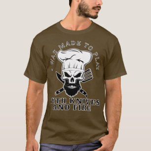 Chef Beard Skeleton Bake Bearded Skull Skeletal Co T Shirt