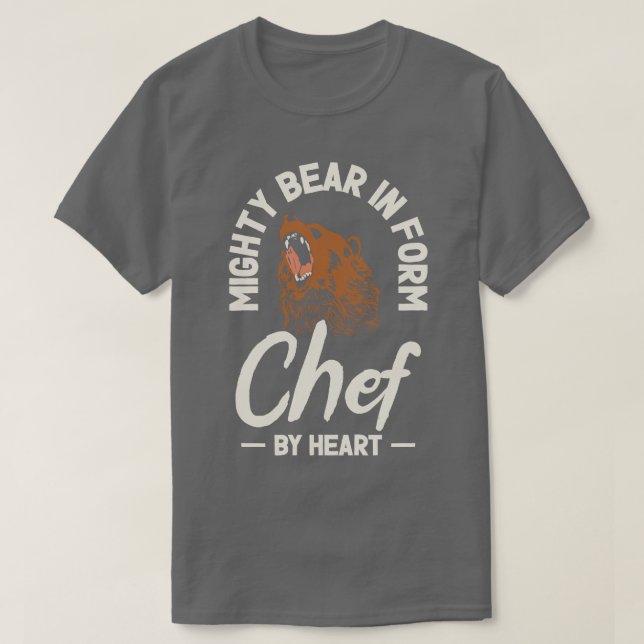 Chef Beast Animal Lover Bear Cooking T Shirt (Design framsida)