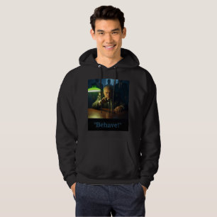 Chef beter sig med manar, svart svett hoodie