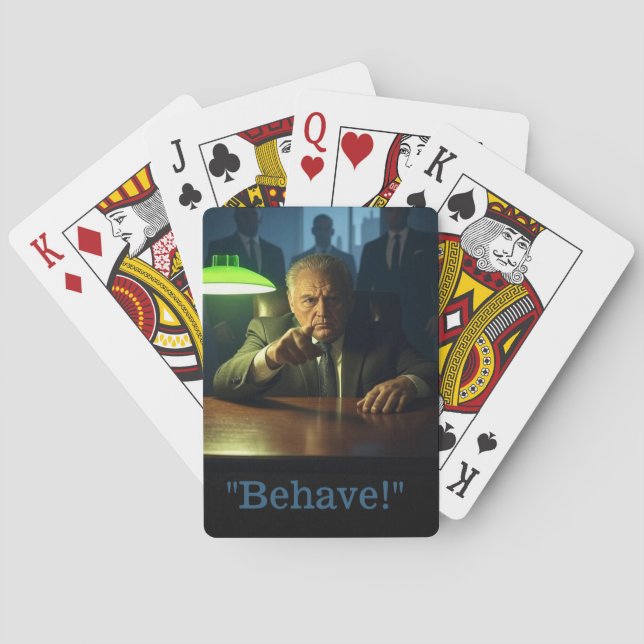 Chef beter sig som Poker-spelkort Casinokort (Baksidan)