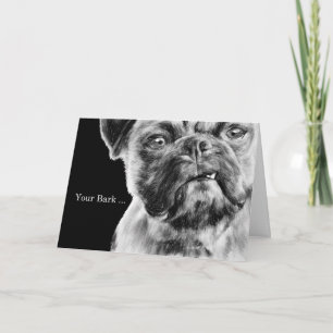 Chef Birthday Funny Grumpy Pug Hund Kort