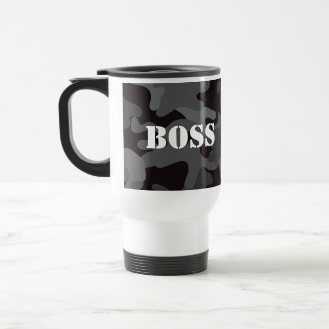Chef Black Camo Beverage Travel Coffee Mug Resemugg (Vänster)