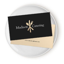 Chef Black för händelseCateringen Visitkort
