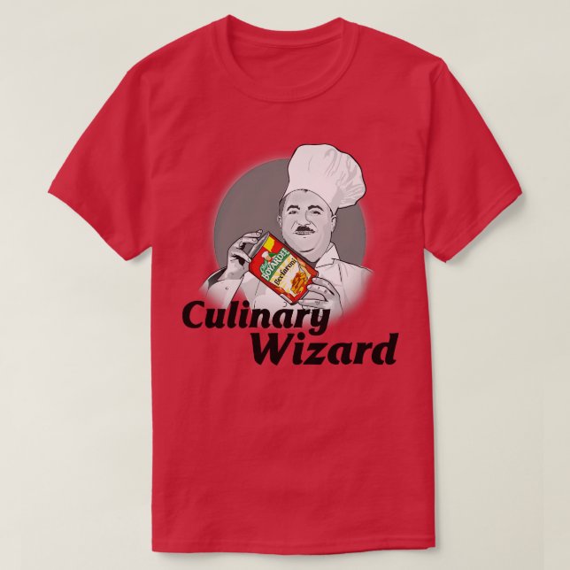 Chef Boyardee Culinary Wizard TShirt T Shirt (Design framsida)