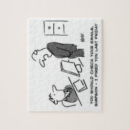 Chef bränner arbetare per e-post pussel