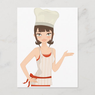 Chef bust vykort