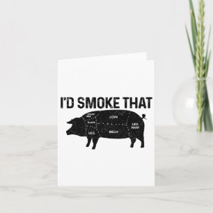 Chef Butcher Bbq.. jag skulle röka den där Gris Gr Kort