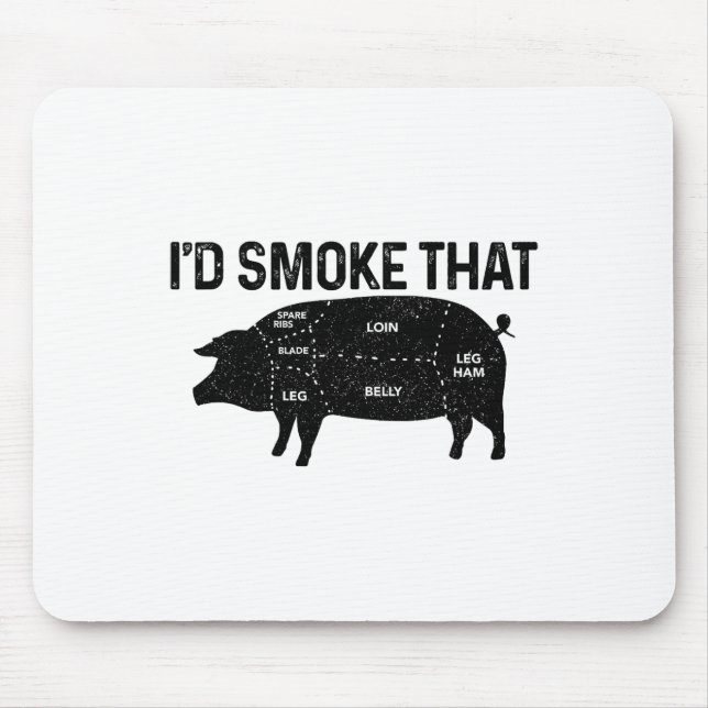 Chef Butcher Bbq.. jag skulle röka den där Gris Gr Musmatta (Framsidan)