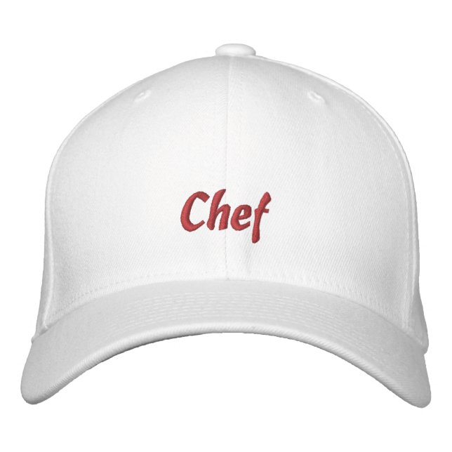 Chef Cap / Hat Broderad Keps (Framsida)