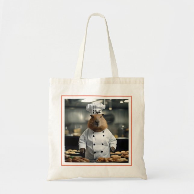 "Chef Capy: The Pastry Chef Capybara Extraordinair Tygkasse (Framsidan)