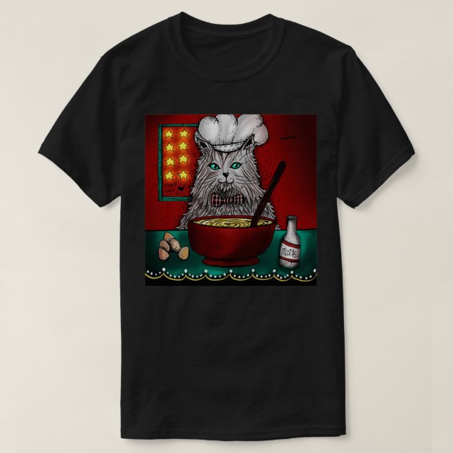 Chef Cat (2) T Shirt (Design framsida)