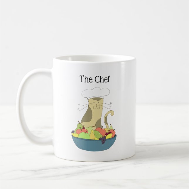 Chef Cat Coffee Mugg (Vänster)