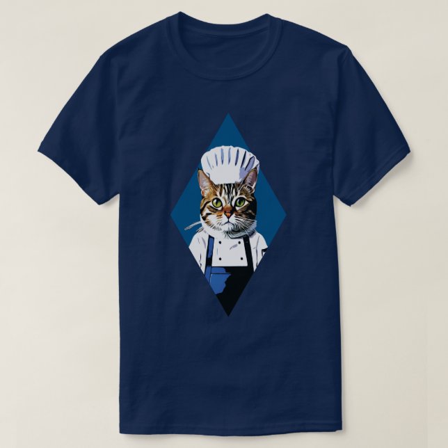Chef Cat T Shirt (Design framsida)