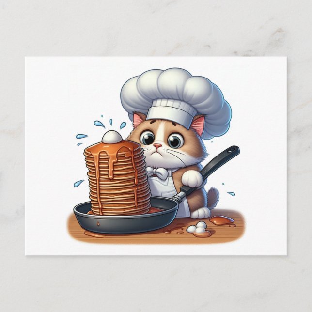 Chef cat vykort (Framsida)