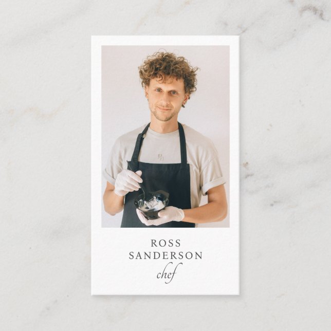 Chef Caterer Affärskort Visitkort (Framsida)