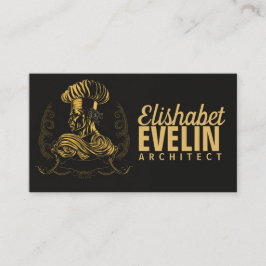 Chef Catering Guld Modern Black Blink 507 Visitkort