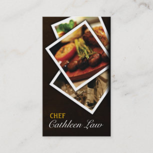 Chef, Catering, livsmedel, restauranger, Affärsko Visitkort
