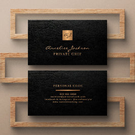 Chef catering-restaurangen professionell guld svar visitkort