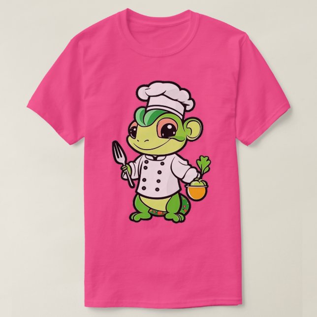 Chef Chameleon T Shirt (Design framsida)