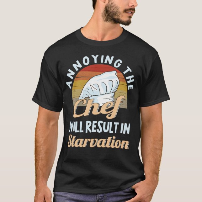 Chef Chef Kitchen Restaurant Funny  birthday dope  T Shirt (Framsida)