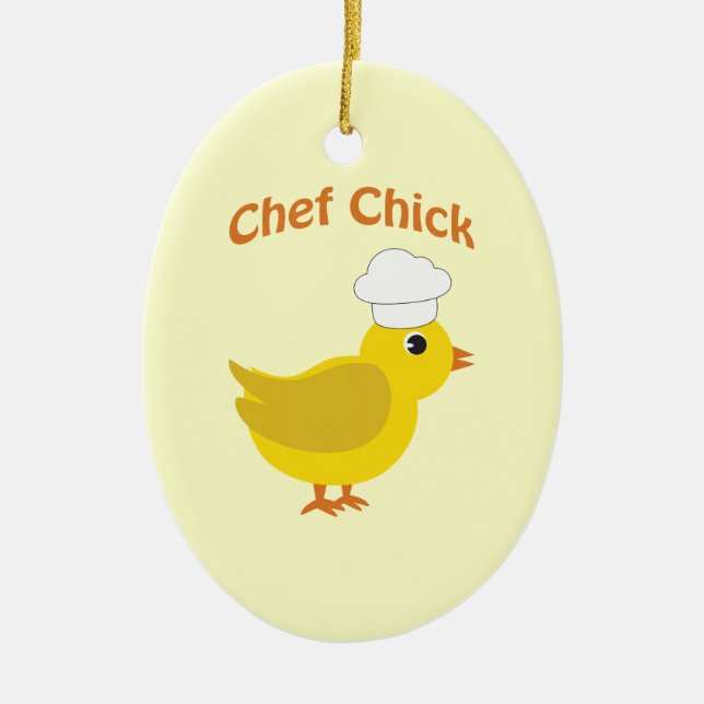 Chef-Chick Julgransprydnad Keramik (Framsidan)