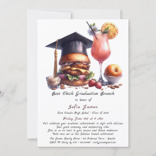 Chef Chick Studenten Brunch & BBQ Inbjudningar