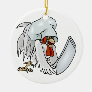 Chef Chicken Julgransprydnad Keramik