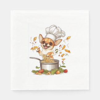Chef Chihuahua - Culinary Hund Master Pappersservett