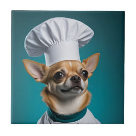 Chef Chihuahua Kakelplatta