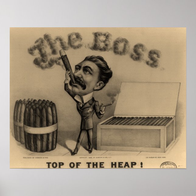 Chef! Cigar Smoker Skriv ut Poster (Framsidan)