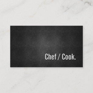 Chef/Cook Coola Black Metall Simpity Visitkort