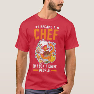 Chef Cook Culinary Gangster Cooking Food Kitchen R T Shirt