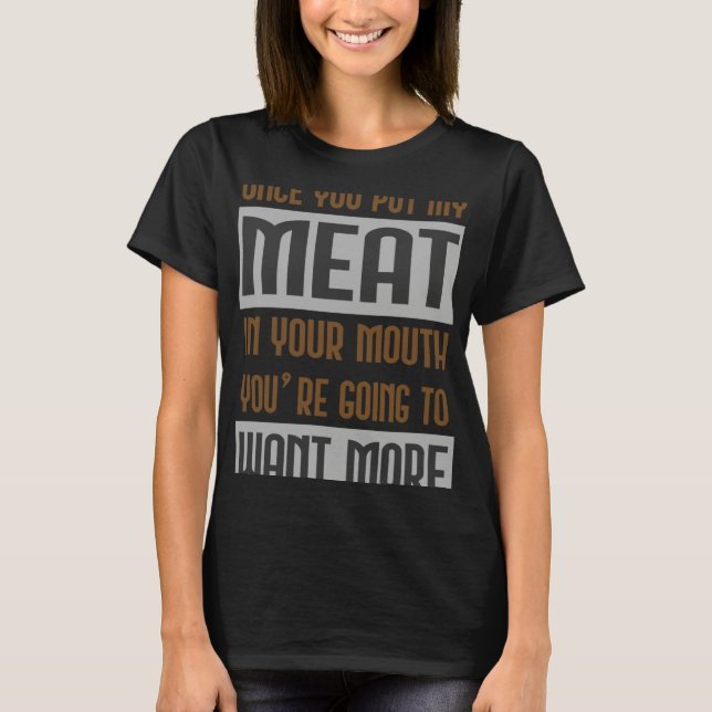 Chef Cook Meat Kitchen Worker T Shirt (Framsida)