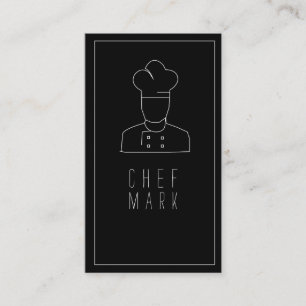 Chef Cook Restaurant Food Visitkort