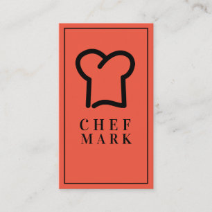 Chef Cook Restaurant Food Visitkort