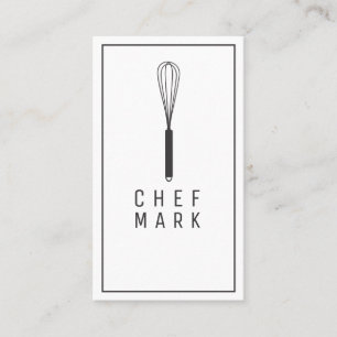 Chef Cook Restaurant Food Visitkort