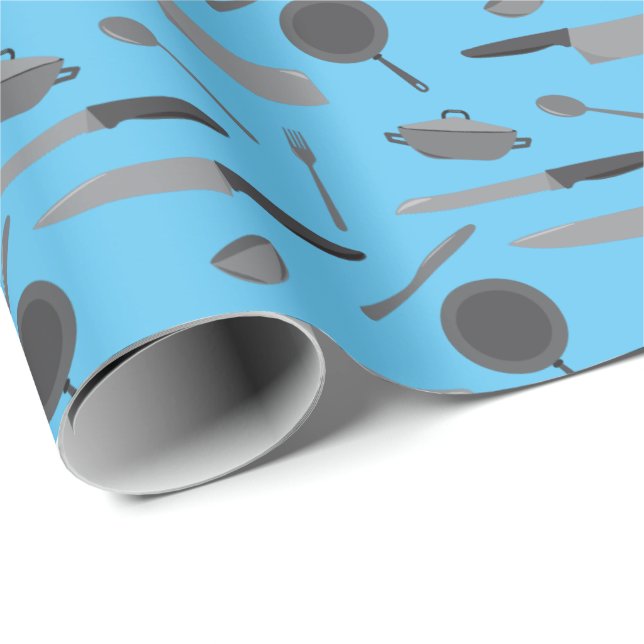 Chef Cookery School Studenten Kitchen Mönster Presentpapper (Rullad Hörn)