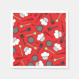 Chef Cooking Barns födelsedag Party Pappersservett