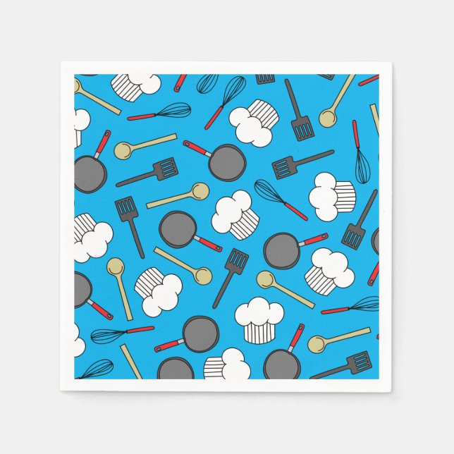 Chef Cooking Barns födelsedag Party Pappersservett (Framsidan)