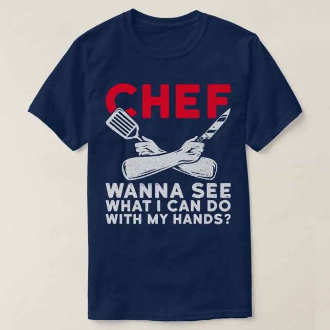 Chef Cooking Design för en Chef T Shirt (Design framsida)