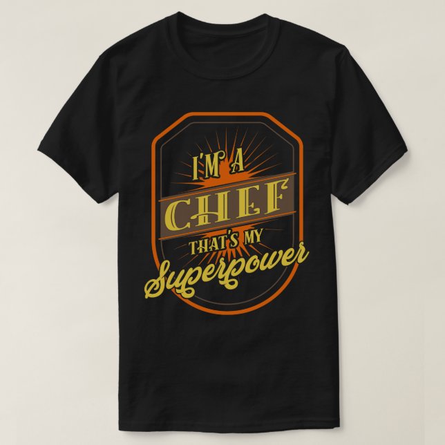 Chef Cooking T Shirt (Design framsida)