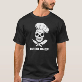 Chef Coola Skeleton i Chef Hat Design T Shirt