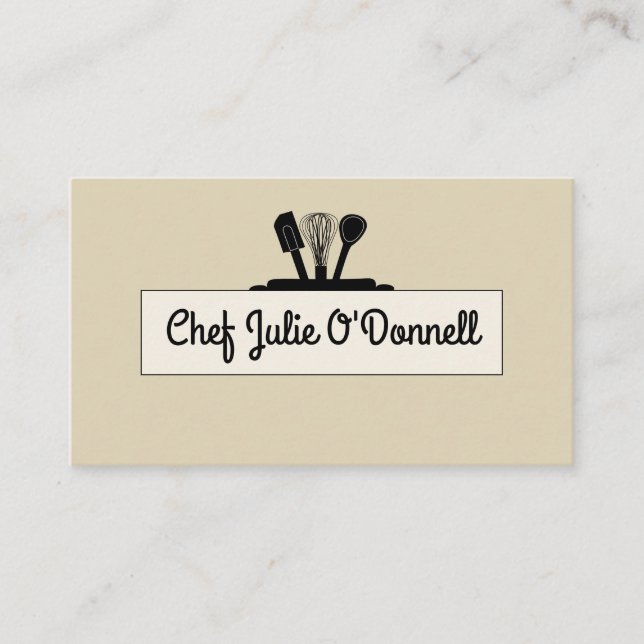 Chef Culinary Affärskort Visitkort (Framsida)