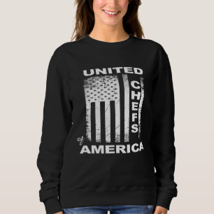 Chef Culinary American Flagga Quote United Chefs o T Shirt